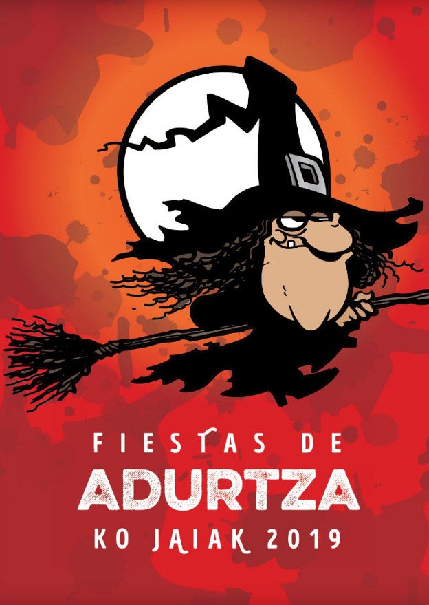 Cartel de fiestas de Adurtza 2019.