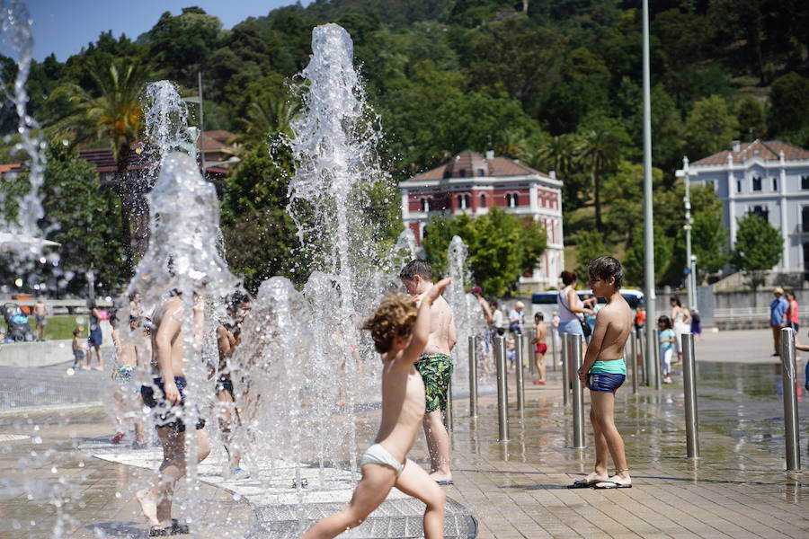 Fotos: Ola de calor en Bizkaia