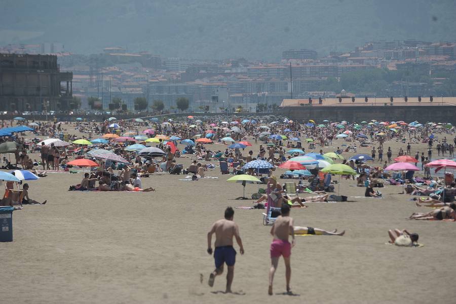 Fotos: Ola de calor en Bizkaia