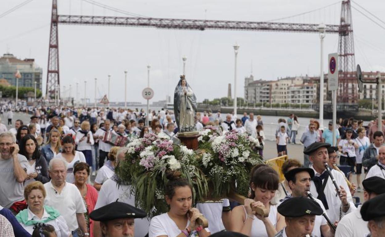 Portugalete ha dado comienzo a la fiesta de la Virgen de la Guía. 
