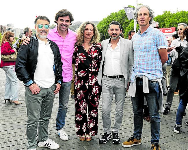 Aitor Lasa, Óscar Arce, Itziar Villamandos, Txomin Méndez y Gaizka Aseginolaza. 