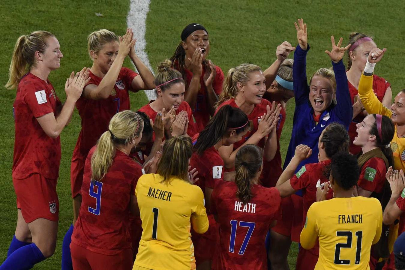 La selección femenina de Estados Unidos se impone a Inglaterra y se mete en la final del Mundial