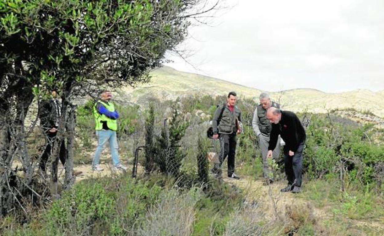 La Guardia Civil investiga el hallazgo de restos humanos en la fosa del caso Alcàsser