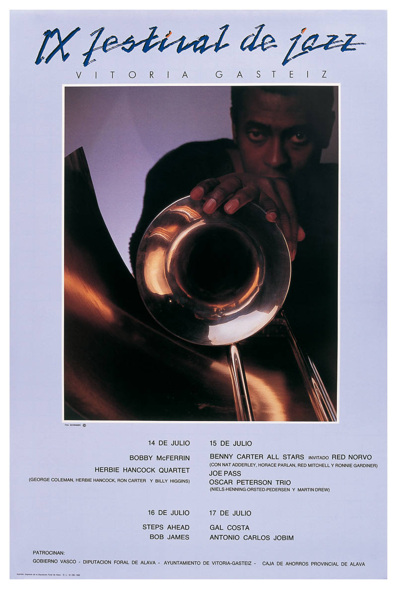 Cartel de 1985 del Festival de Jazz de Vitoria