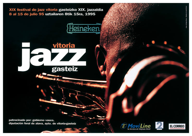 Cartel de 1995 del Festival de Jazz de Vitoria