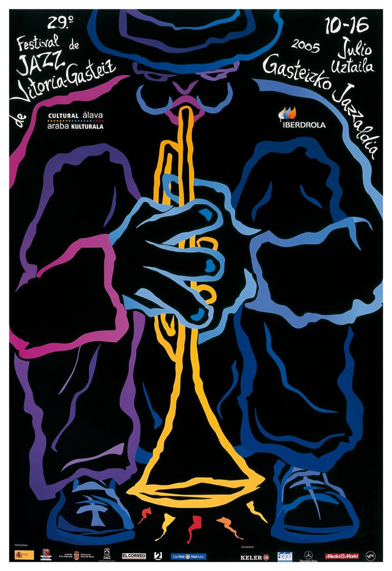 Cartel del 2005 del Festival de Jazz de Vitoria