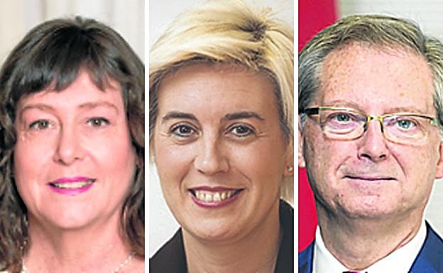 Itziar Gonzalo, Irma Basterra y Emilio Sola, tres de las nuevas caras del Gobierno de Ramiro González. 