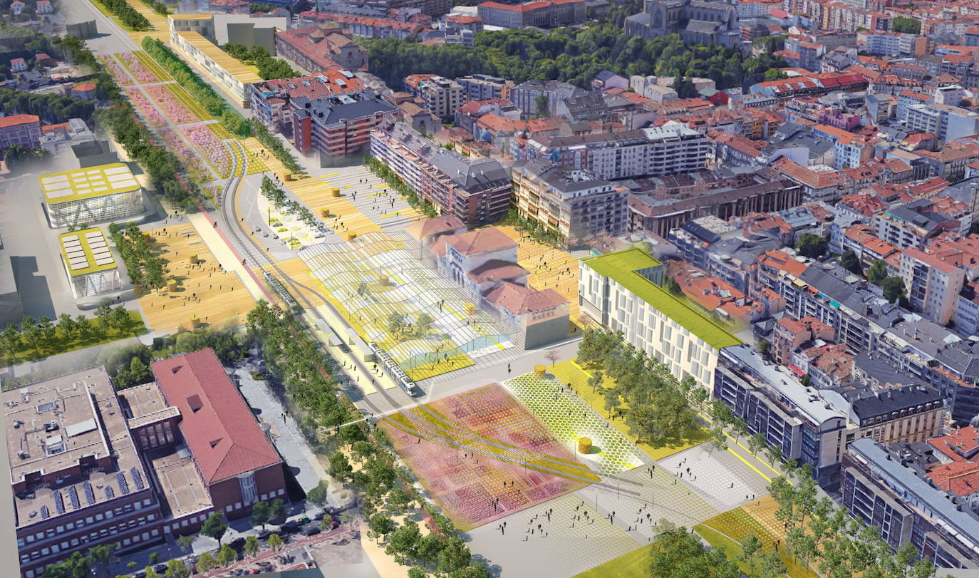Proyecto para el tramo central del soterramiento de Vitoria, entre el campus y la estación de Dato. 