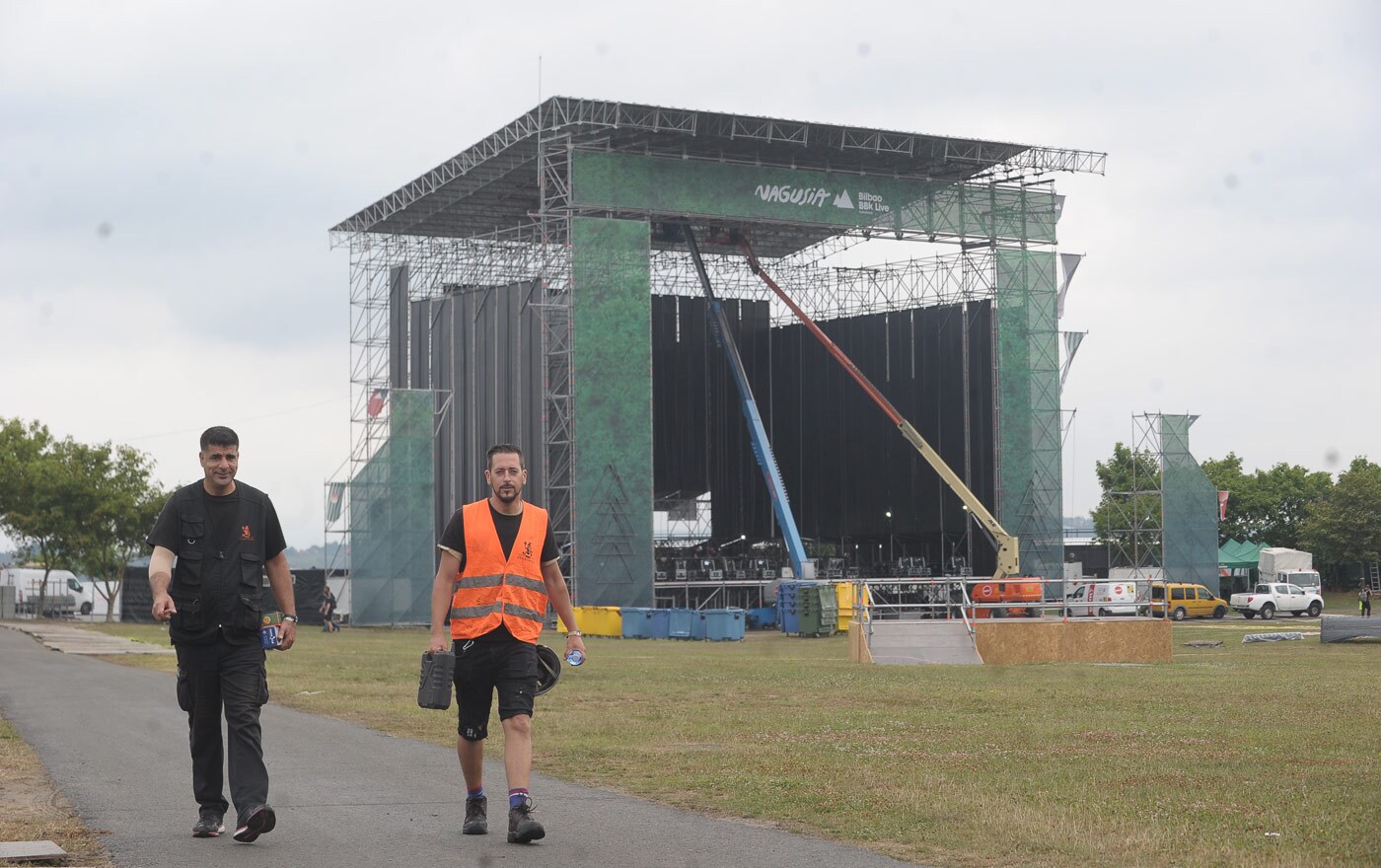 Fotos: Así es el montaje del escenario del BBK Live