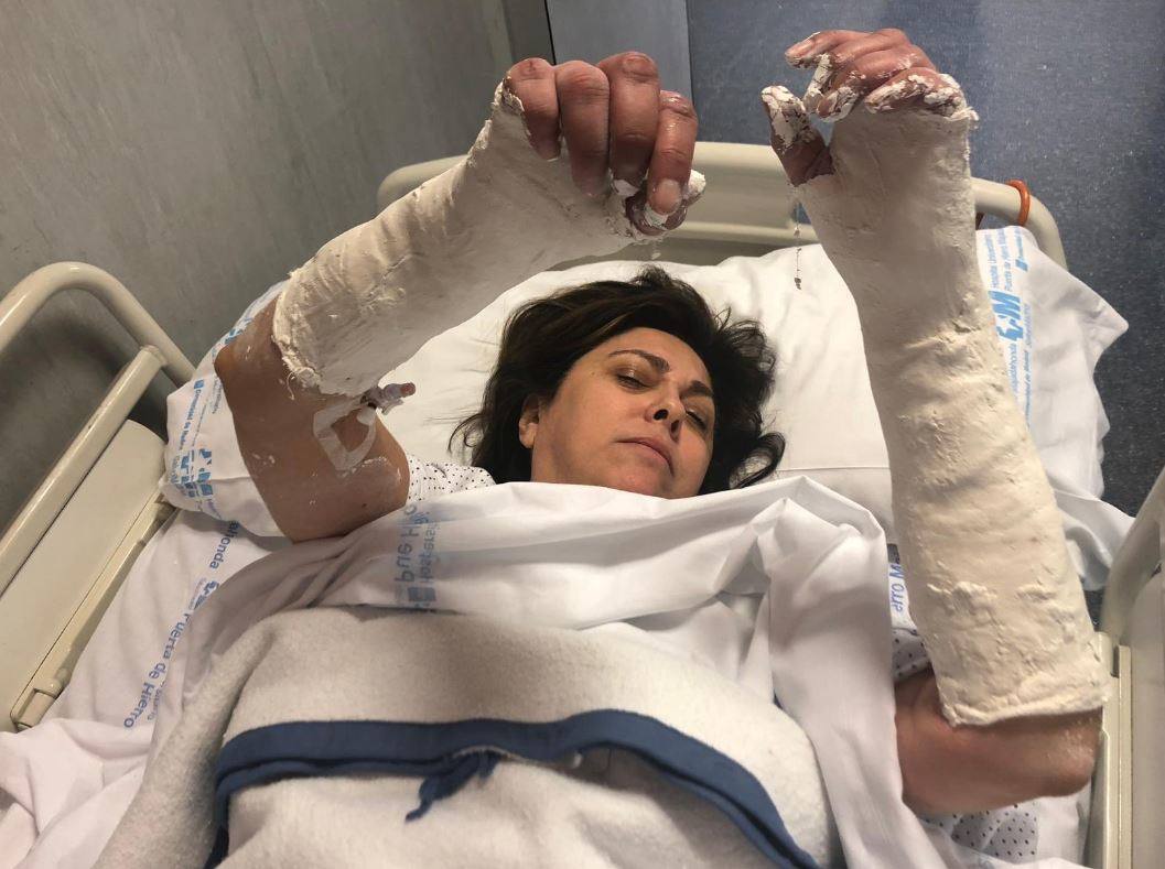 Rosa García colgó esta foto en Twitter.