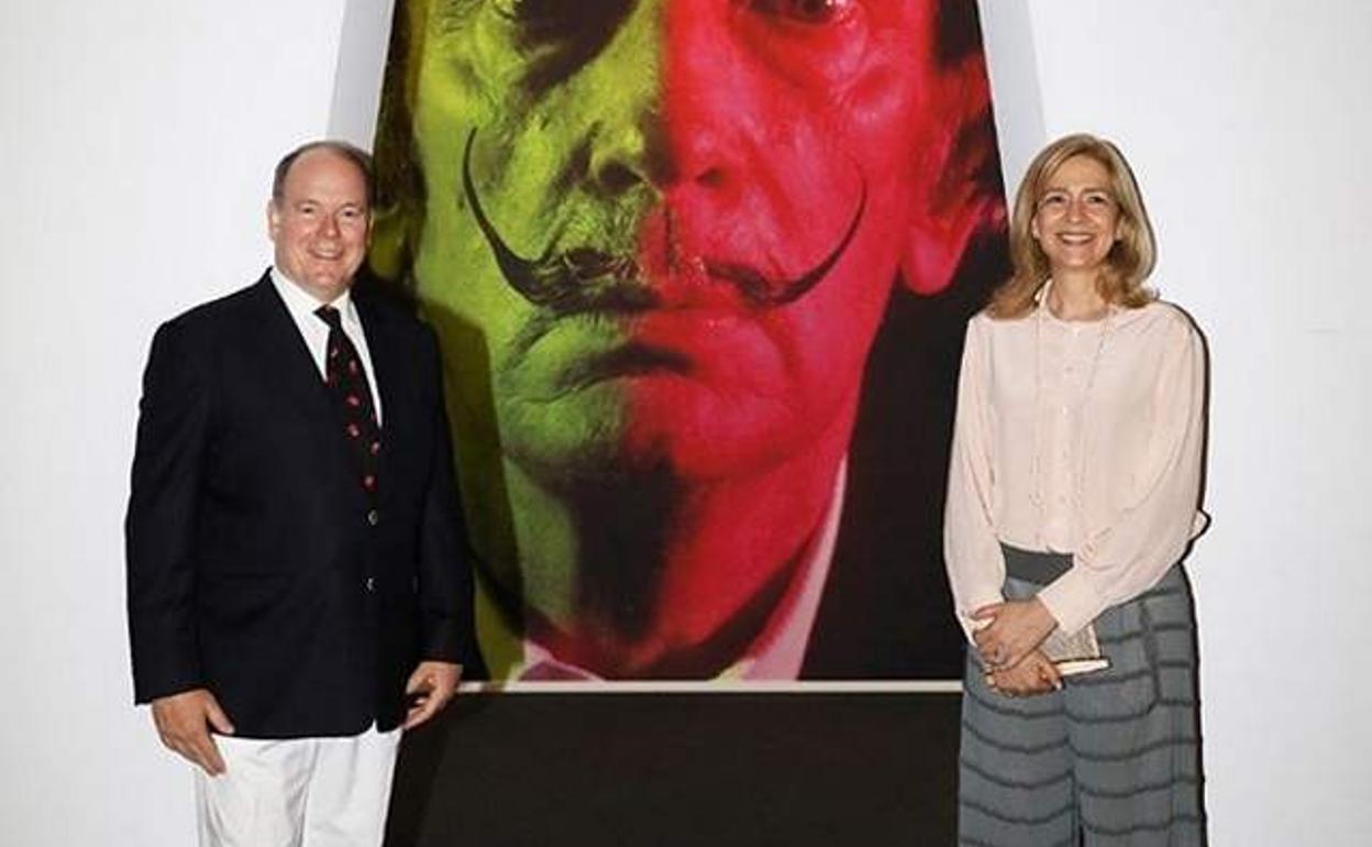 La Infanta Cristina junto a Alberto de Mónaco.