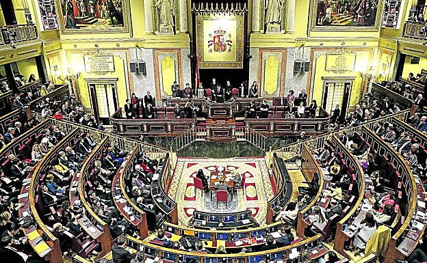 Panorámica del Congreso de los Diputados.