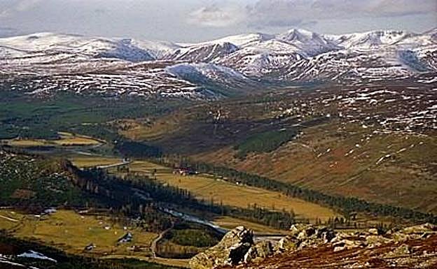 Vista de los Cairnworms, en el noreste de Escocia. 