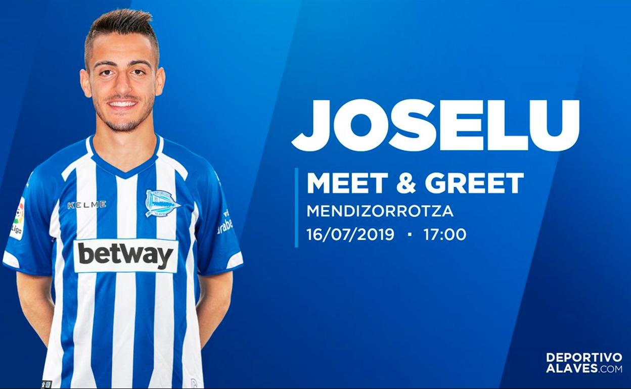 Joselu será presentado mañana en Mendizorroza. 