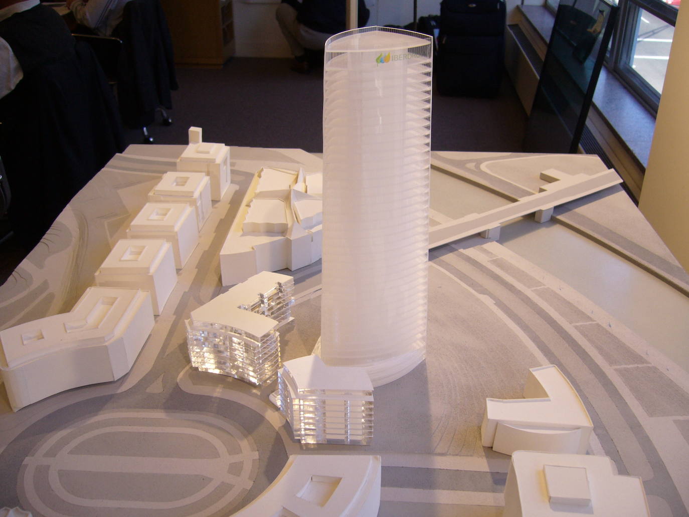 Maqueta de la torre Iberdrola, diseñada por Cesar Pelli