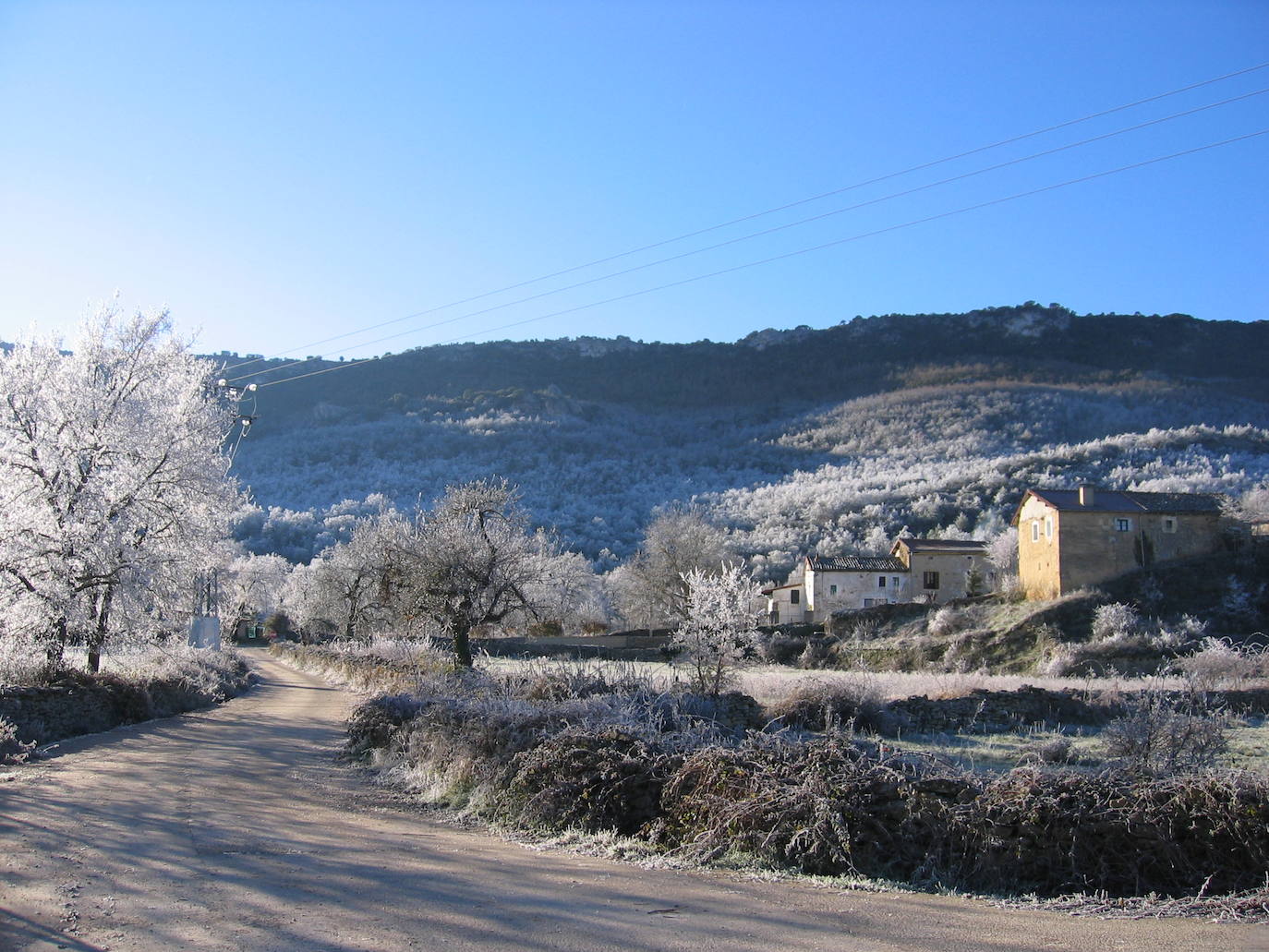 Vista del pueblo de Butrera.