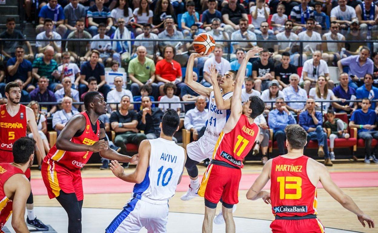 Imagen de la final entre Israel y España en Tel Aviv. 