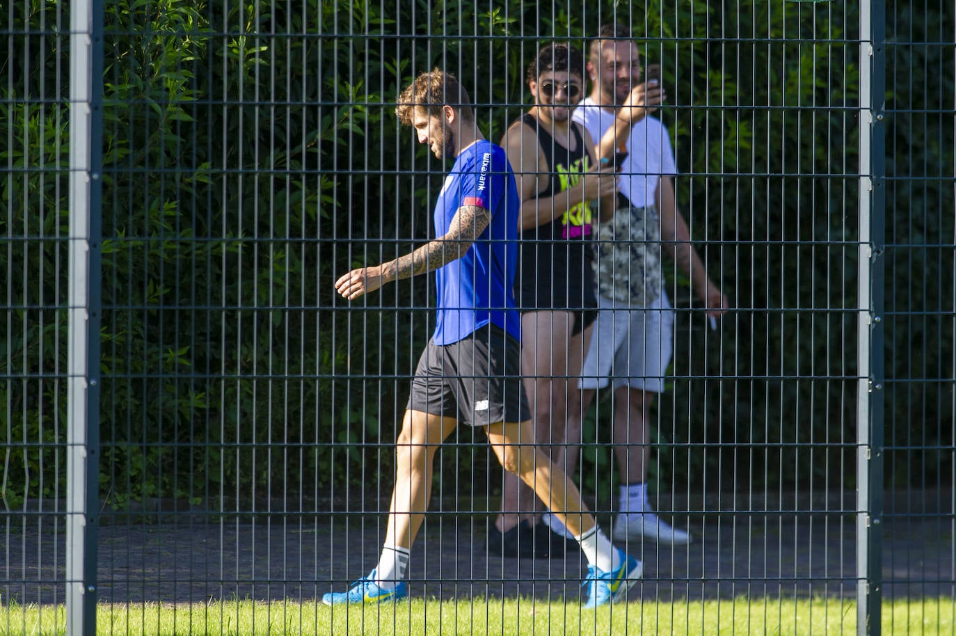 El Athletic entrena en Marienfeld.