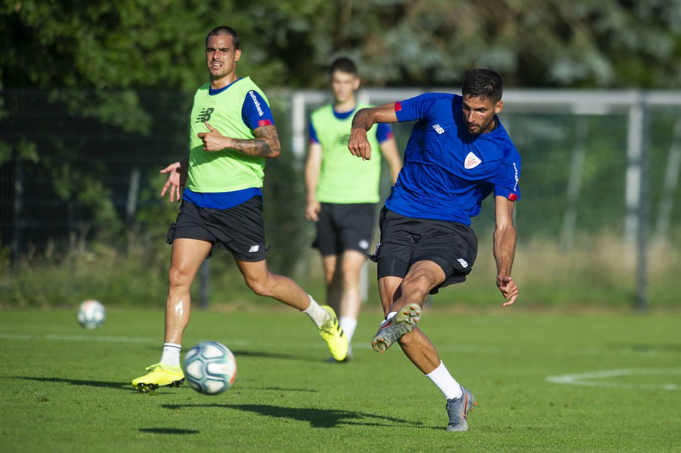 El Athletic entrena en Marienfeld.