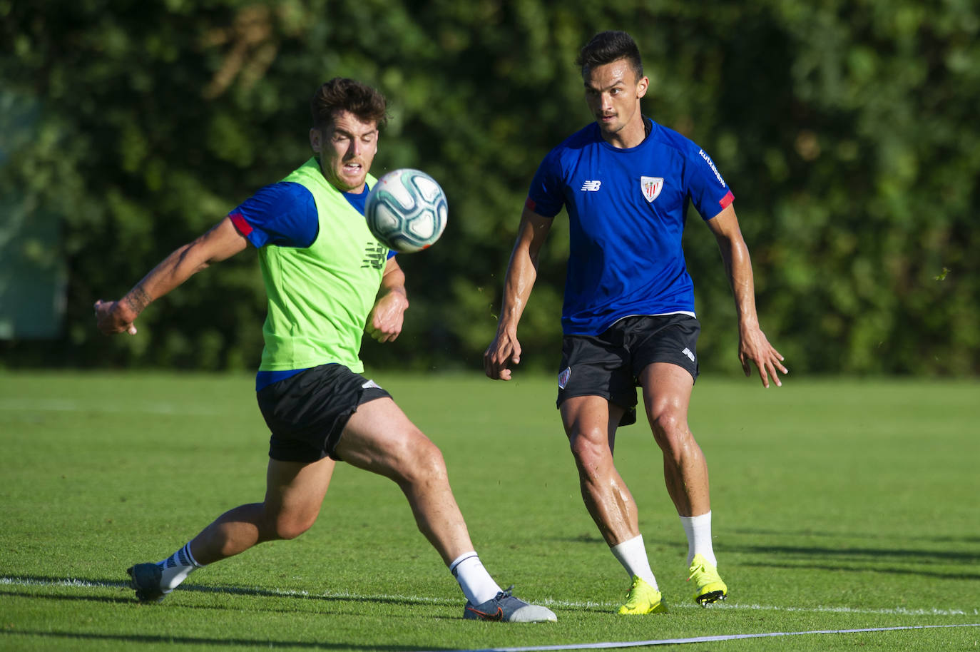 El Athletic entrena en Marienfeld.