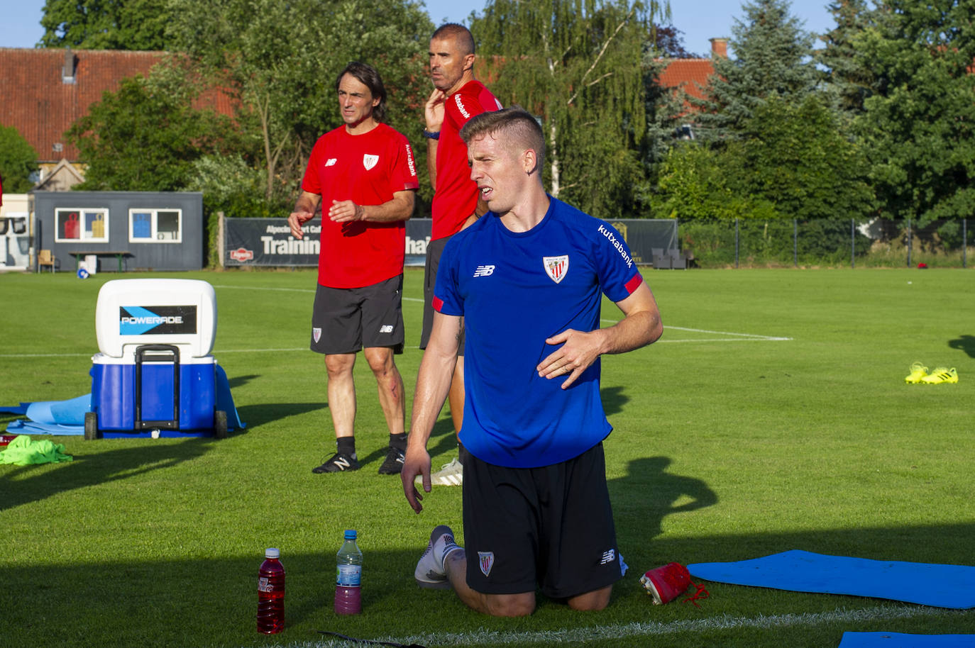 El Athletic entrena en Marienfeld.