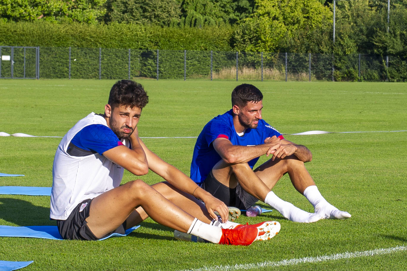 El Athletic entrena en Marienfeld.