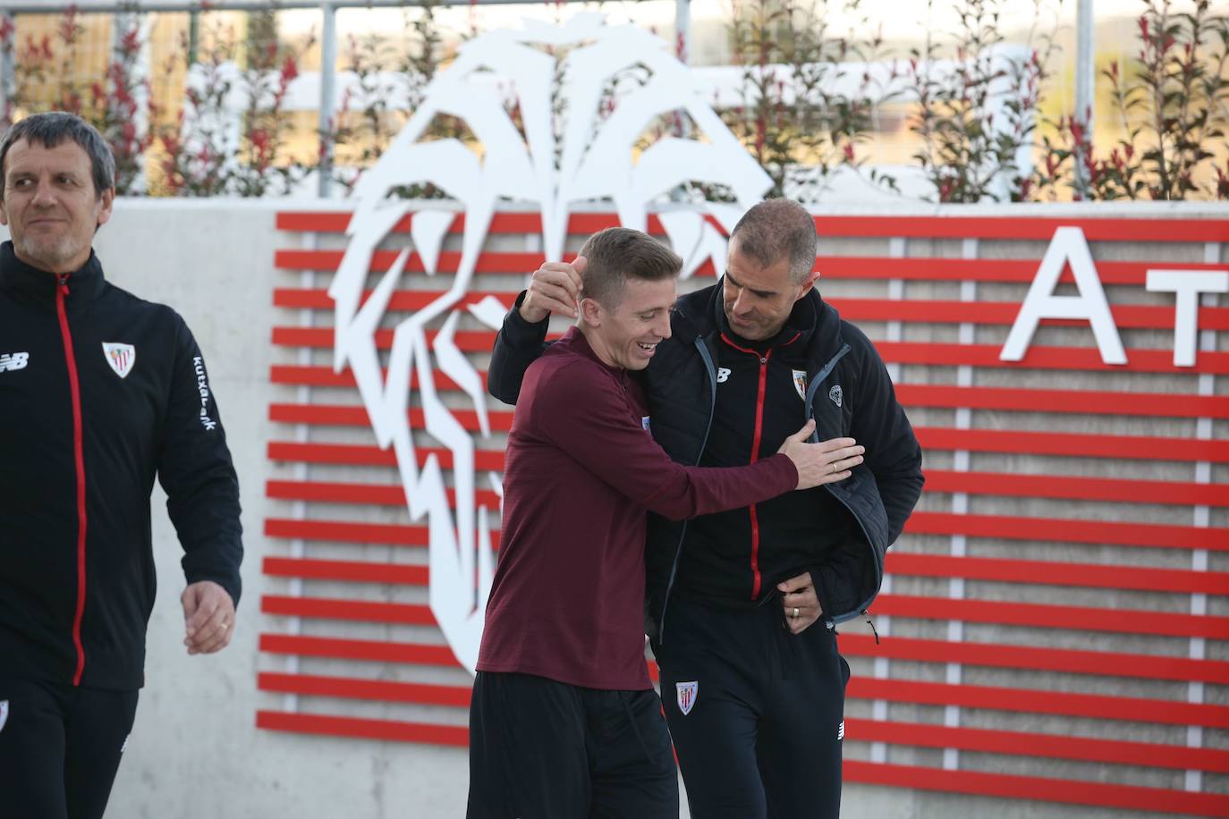 Este año, junto al actual entrenador del Athletic, Gaizka Garitano. 