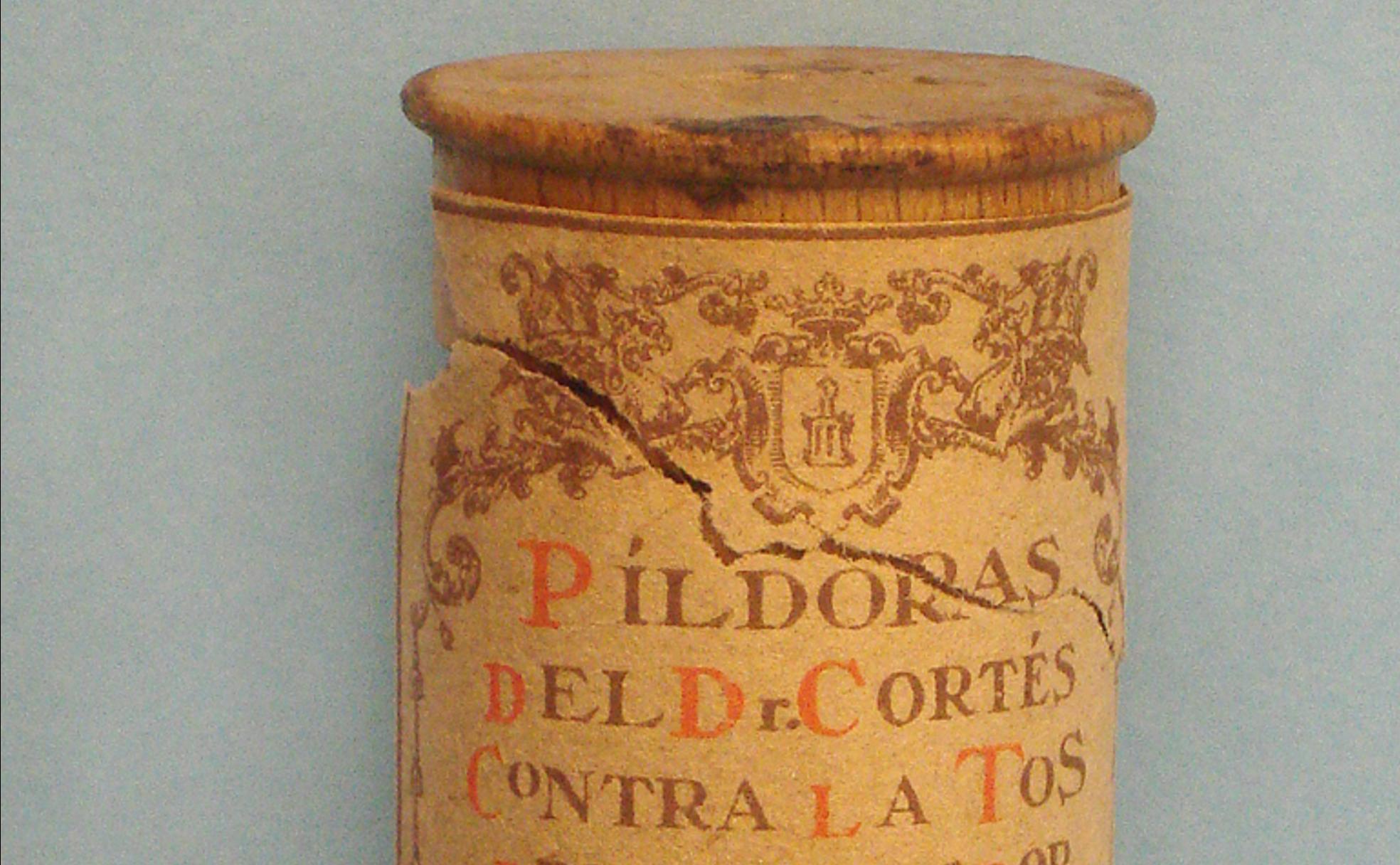 Un frasco de Píldoras del Dr. Cortés.