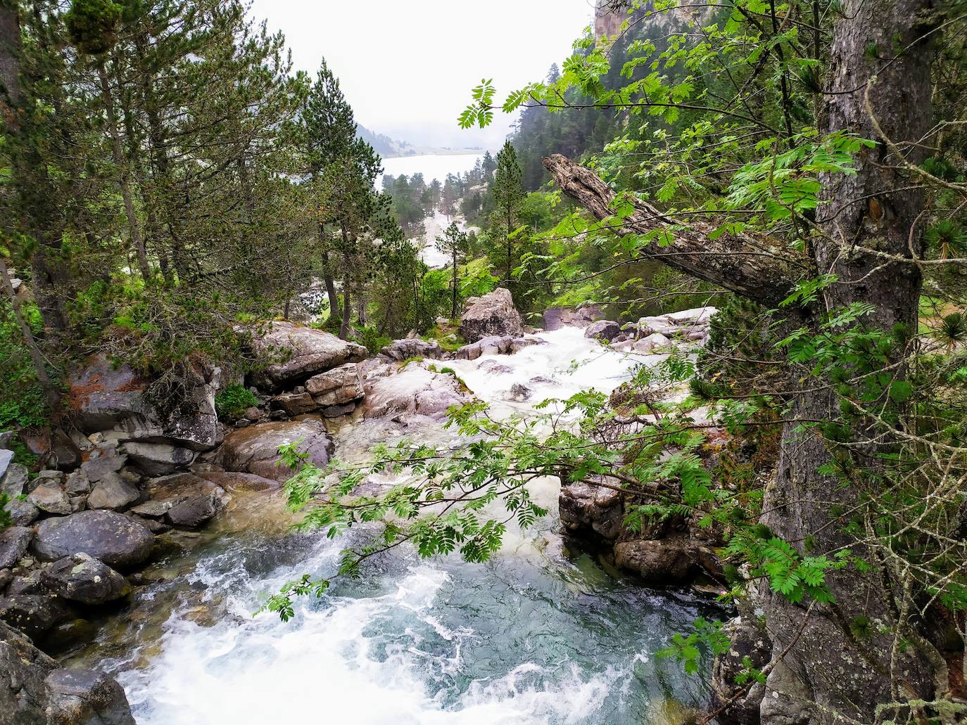 La ruta continúa por el interior de las montañas