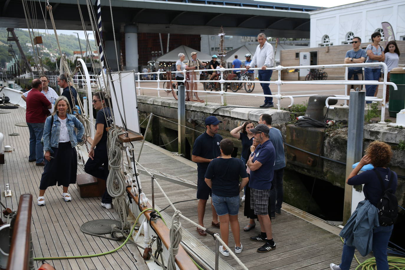 Fotos: La visita del velero &#039;Saltillo&#039; en el Museo Marítimo