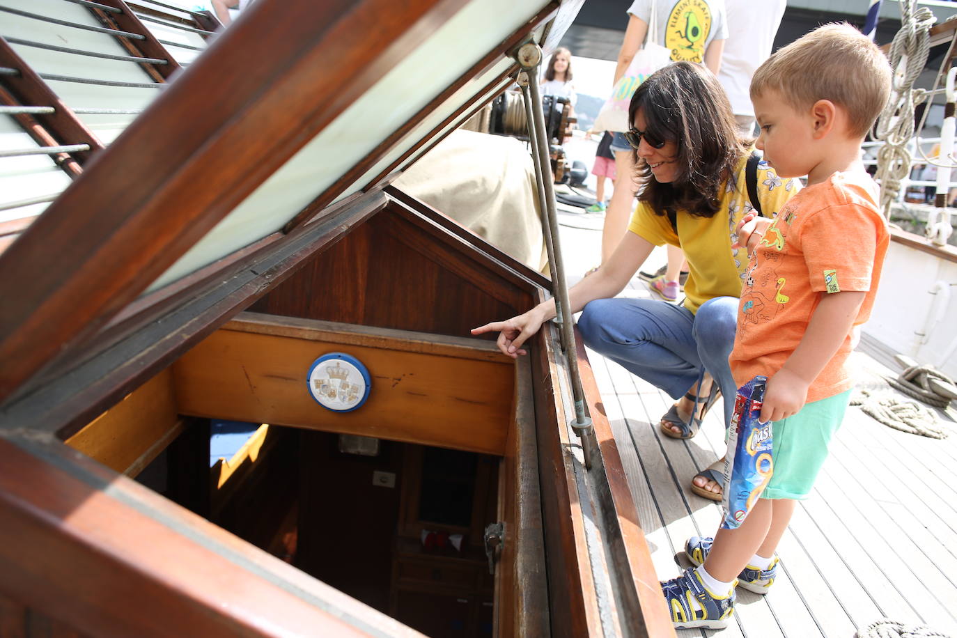 Fotos: La visita del velero &#039;Saltillo&#039; en el Museo Marítimo