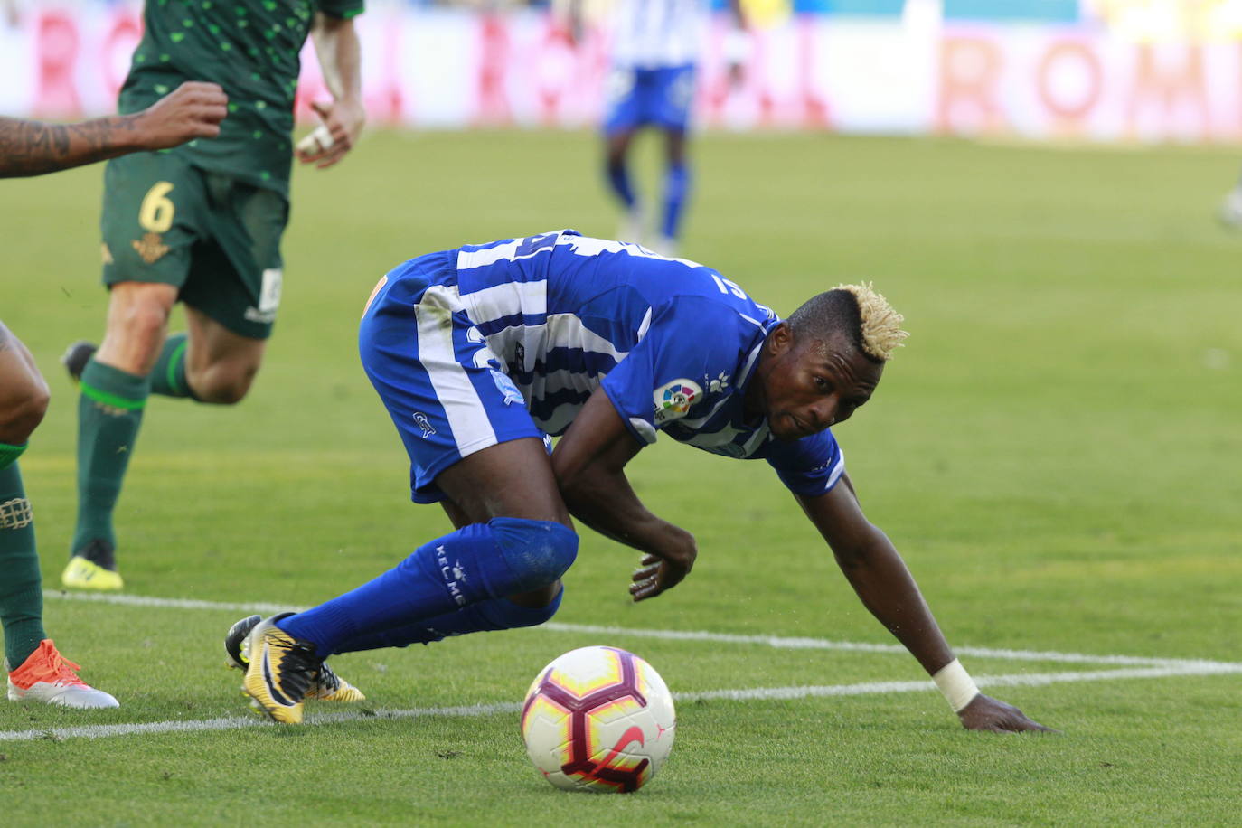 Twumasi, durante un partido de la pasada campaña ante el Betis.