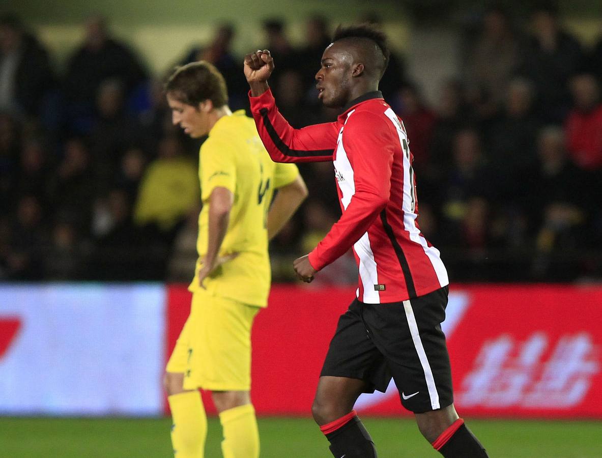 Williams celebra el gol marcado ante el Villarreal durante el partido de octavos de final de la Copa de 2016.