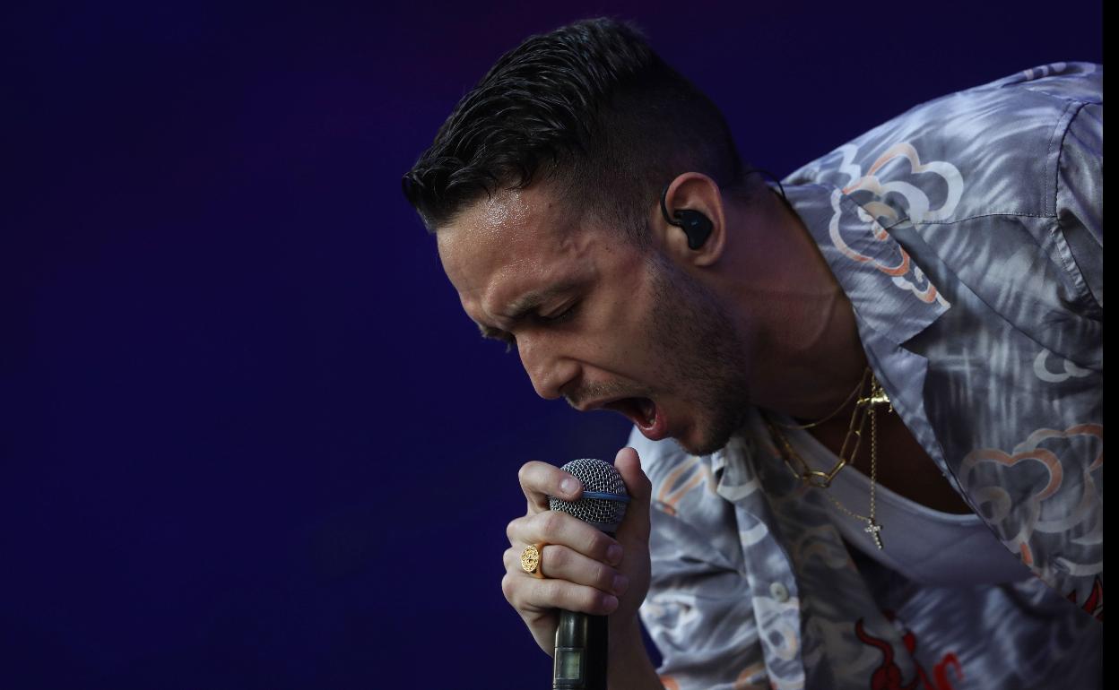 C. Tangana, durante una actuación. 