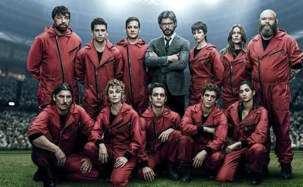 Protagonistas de 'La casa de papel'.