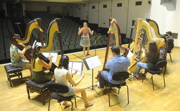 Alumnos del Curso Internacional de Música de Vitoria. 