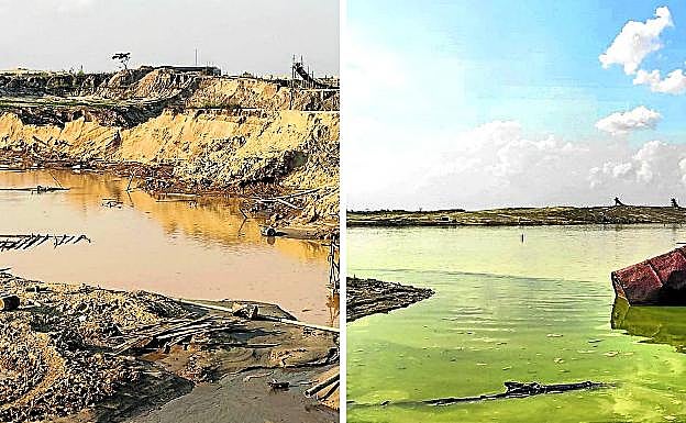 Dos 'postales' de la «degradación ecológica» que sufre el Amazonas.