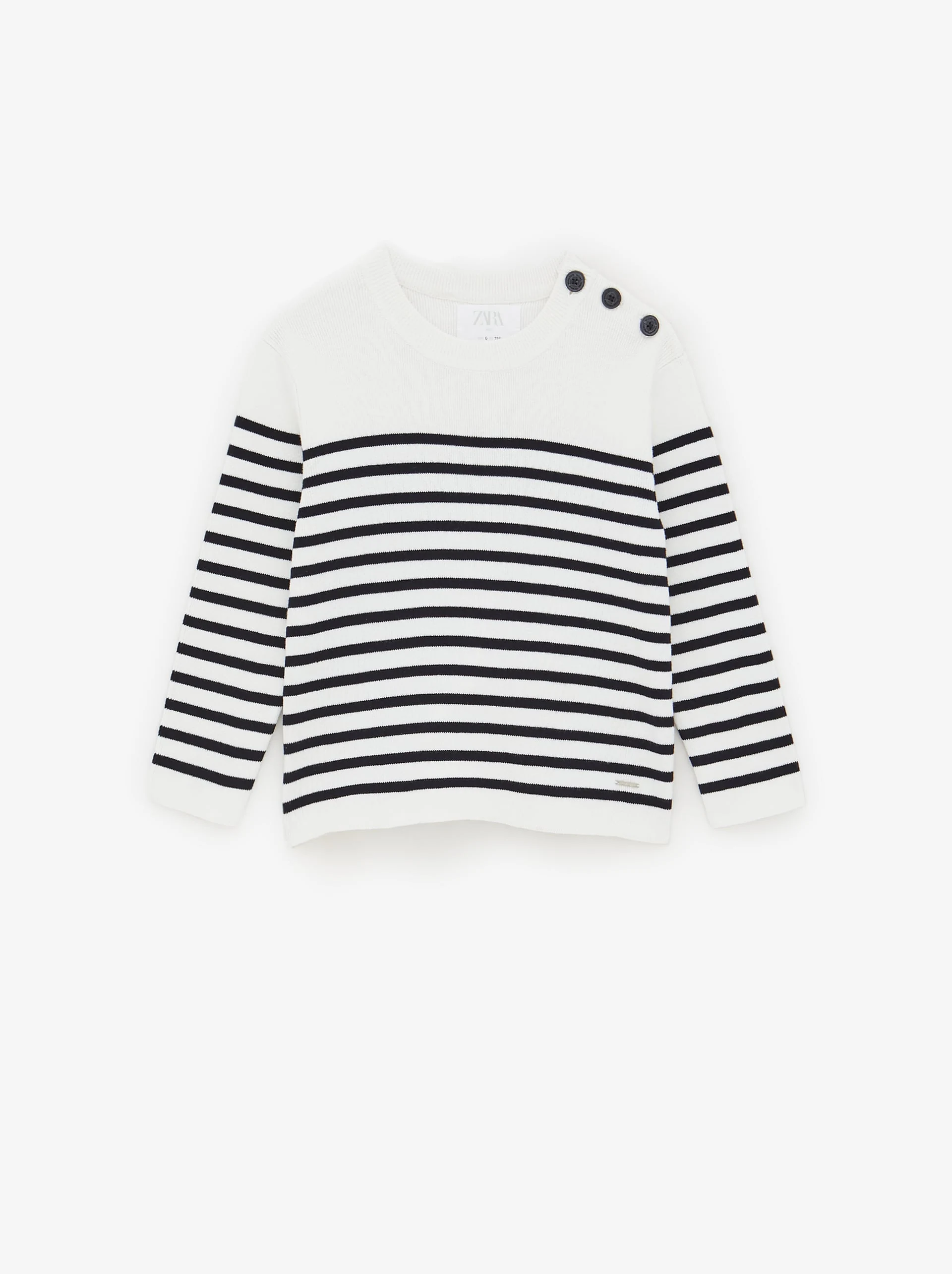 Jersey de rayas marineras, de Zara (17,95 euros)