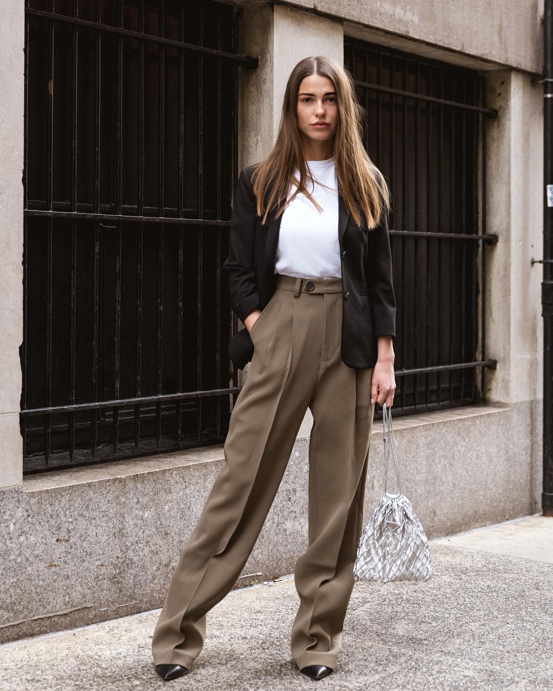 Americana y pantalones 'oversize'