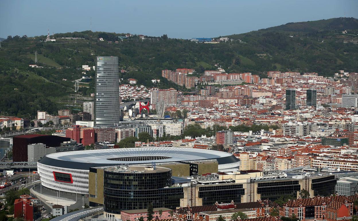 Vista de Bilbao desde Kobetamendi.