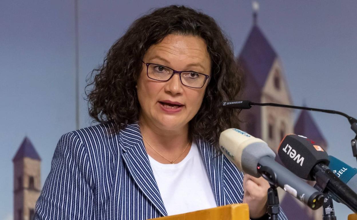 Andrea Nahles dimitó del cargo el pasado mes de junio.