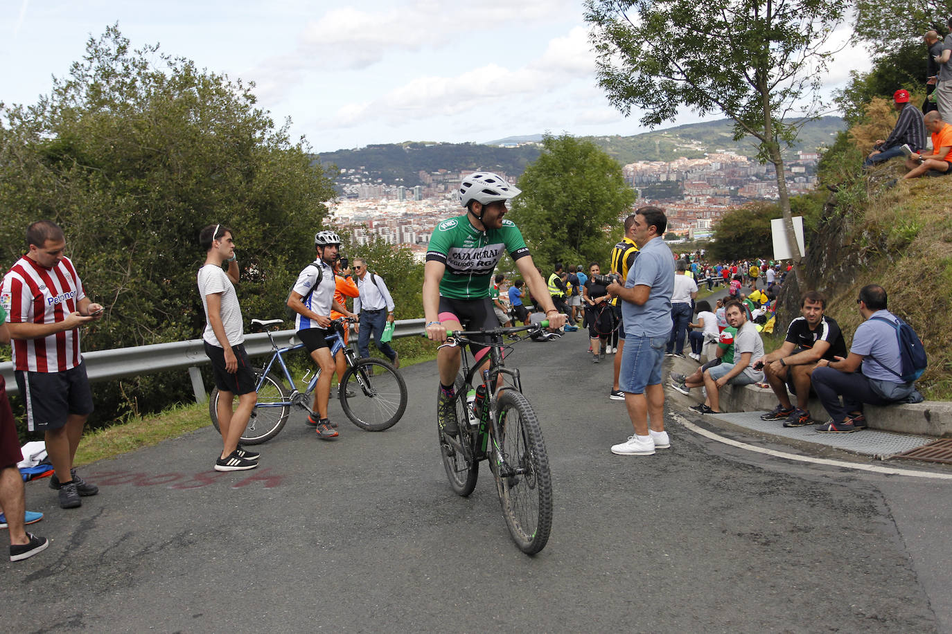 El alto vizcaíno es uno de los protagonistas de la etapa que termina en Bilbao 