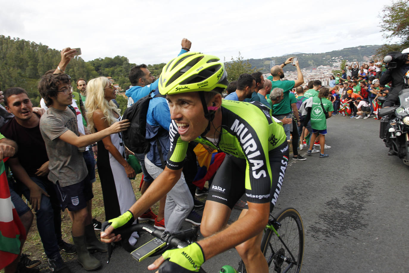 El alto vizcaíno es uno de los protagonistas de la etapa que termina en Bilbao 