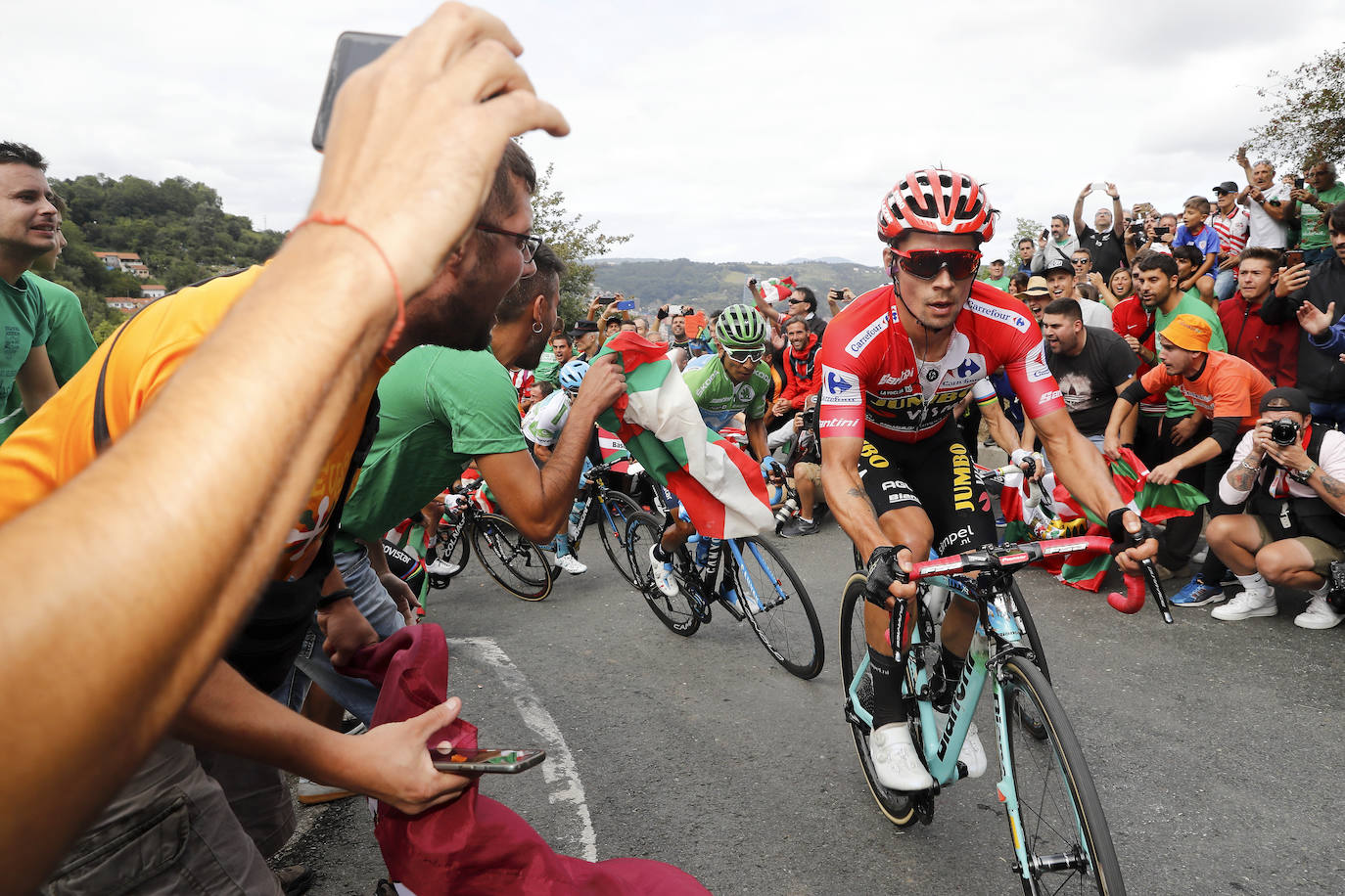 El alto vizcaíno es uno de los protagonistas de la etapa que termina en Bilbao 