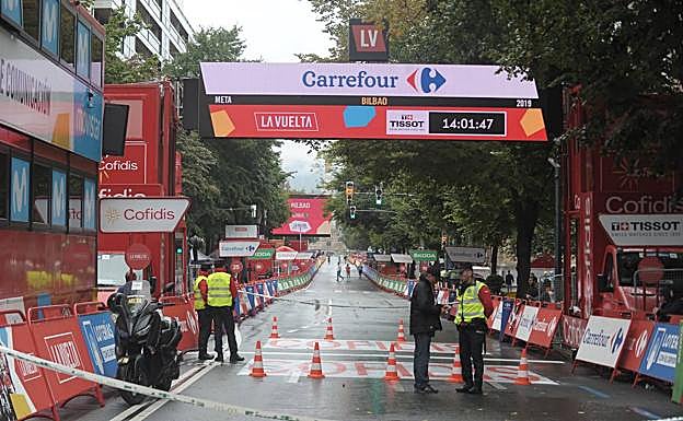 La meta está situada en la Gran Vía.