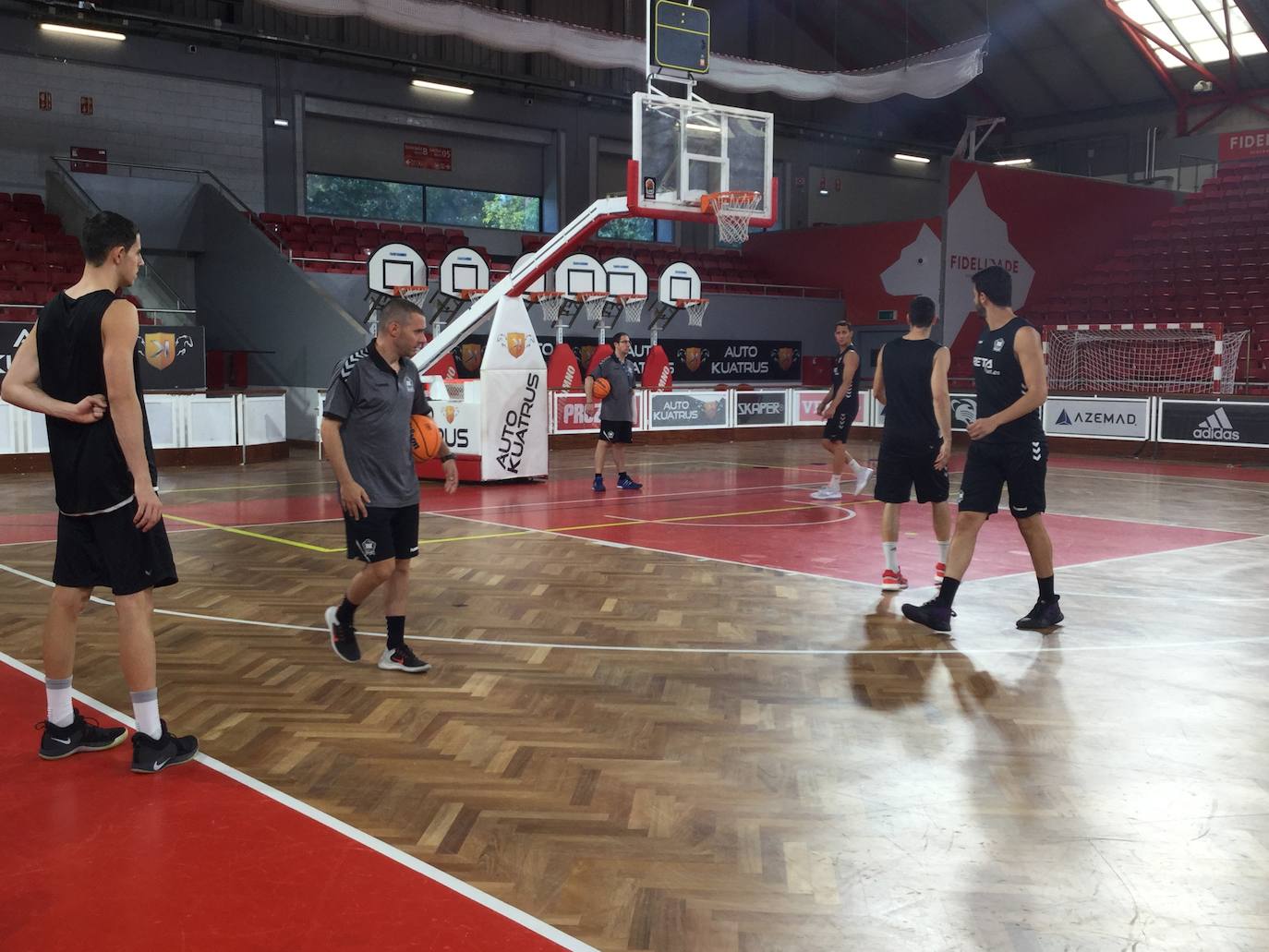 Salgado, en otro momento del entrenamiento.