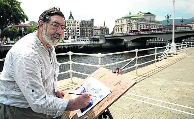 Un lugar de encuentro. Desde el muelle de Ripa el puente del Arenal ofrece una de sus visiones más rotundas y características.