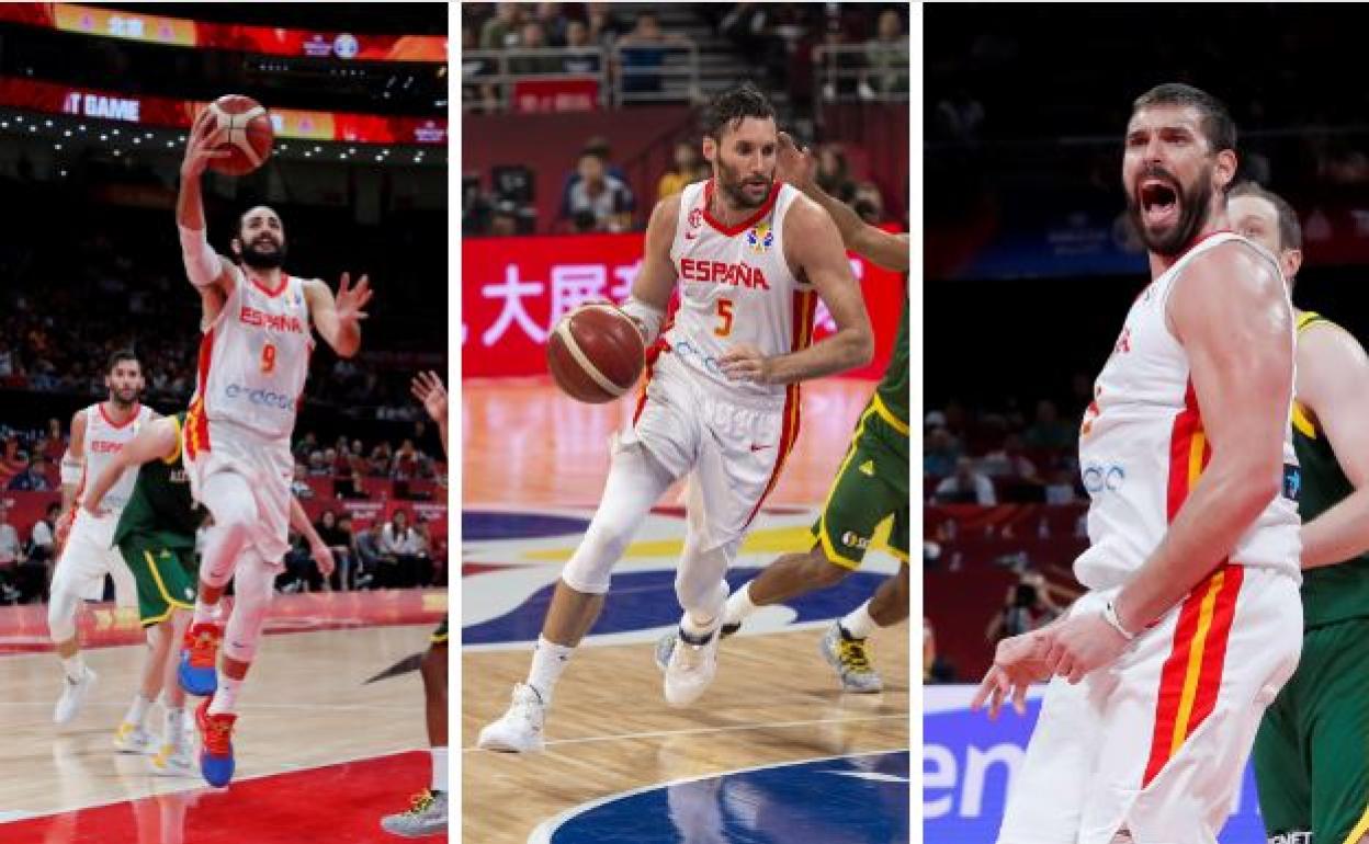 17 créditos de valoración. Ricky Rubio guía a España con 15,9 puntos; 4, 3 rebotes y 6,4 asistencias de media en el torneo | 10 créditos. Rudy Fernández es el capitán y el caudillo defensivo. Aporta 7,3 puntos; 2,7 rebotes y 3 asistencias por encuentro | 16 créditos. Marc Gasol es el líder y el faro más allá de la estadística. Además suma14,4 puntos; 5,3 rebotes y 3,7 asistencias. 