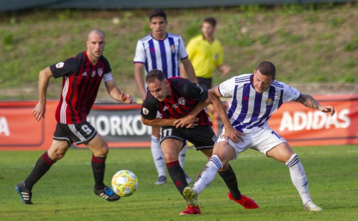 Pese al esfuerzo, el Arenas no pudo en ningún momento con el equipo pucelano.