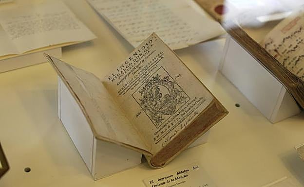 Ejemplar de uno de los primeros 'Quijotes'.